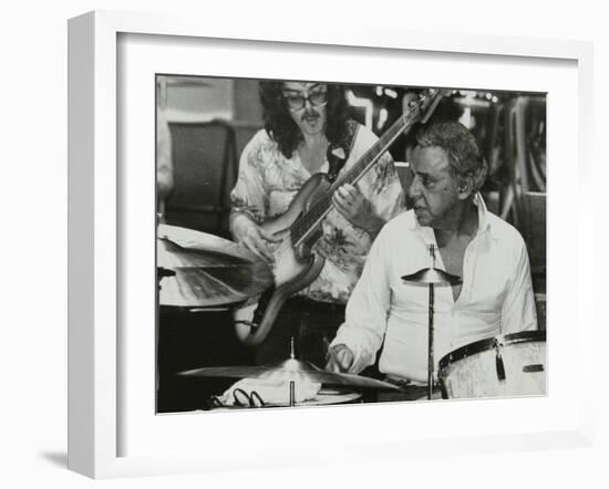 Buddy Rich and Dave Carpenter Playing at the Royal Festival Hall, London, June 1985-Denis Williams-Framed Photographic Print