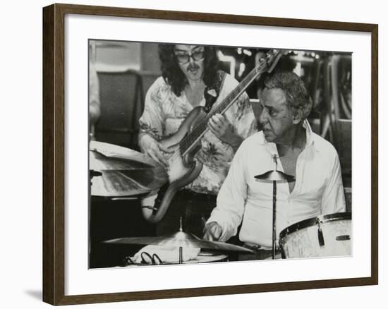 Buddy Rich and Dave Carpenter Playing at the Royal Festival Hall, London, June 1985-Denis Williams-Framed Photographic Print