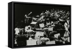 Buddy Rich and the Royal Philharmonic Orchestra in Concert at the Royal Festival Hall, London, 1985-Denis Williams-Framed Stretched Canvas