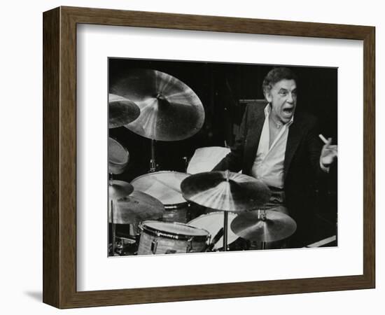 Buddy Rich in Concert at the Forum Theatre, Hatfield, Hertfordshire, March 1980-Denis Williams-Framed Photographic Print