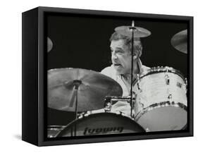 Buddy Rich in Concert at the Forum Theatre, Hatfield, Hertfordshire-Denis Williams-Framed Stretched Canvas