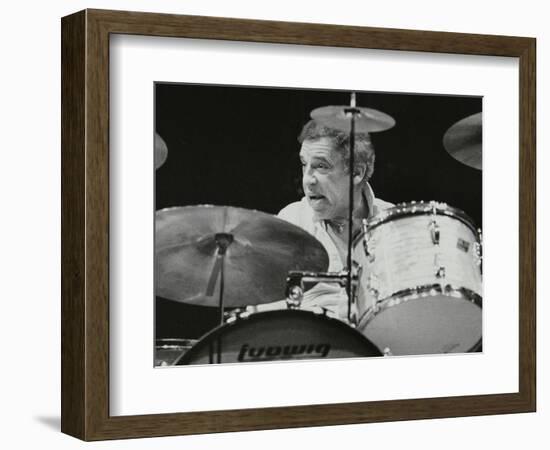 Buddy Rich in Concert at the Forum Theatre, Hatfield, Hertfordshire-Denis Williams-Framed Photographic Print