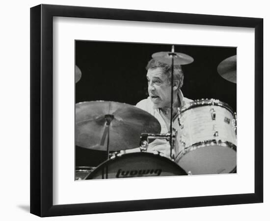 Buddy Rich in Concert at the Forum Theatre, Hatfield, Hertfordshire-Denis Williams-Framed Photographic Print