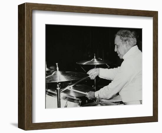 Buddy Rich on the Drums, Royal Festival Hall, London, June 1985-Denis Williams-Framed Photographic Print