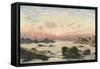 Bude Sands at Sunset, 1874-John Brett-Framed Stretched Canvas