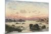 Bude Sands at Sunset, 1874-John Brett-Mounted Giclee Print