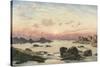Bude Sands at Sunset, 1874-John Brett-Stretched Canvas