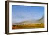 Budgerigars (Melopsittacus undulatus) flocking to find water, Northern Territory, Australia-Paul Williams-Framed Photographic Print