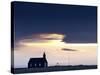 Budir Church at Sunrise, Hamlet on Budir in Stadarsveit on the Snaefellsnes Peninsula, Iceland-Lee Frost-Stretched Canvas