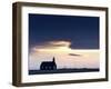 Budir Church at Sunrise, Hamlet on Budir in Stadarsveit on the Snaefellsnes Peninsula, Iceland-Lee Frost-Framed Photographic Print