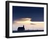 Budir Church at Sunrise, Hamlet on Budir in Stadarsveit on the Snaefellsnes Peninsula, Iceland-Lee Frost-Framed Photographic Print