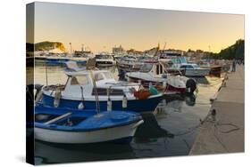 Budva Marina, Old Town (Stari Grad), Budva, Montenegro, Europe-Alan Copson-Stretched Canvas