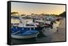 Budva Marina, Old Town (Stari Grad), Budva, Montenegro, Europe-Alan Copson-Framed Stretched Canvas