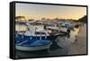 Budva Marina, Old Town (Stari Grad), Budva, Montenegro, Europe-Alan Copson-Framed Stretched Canvas