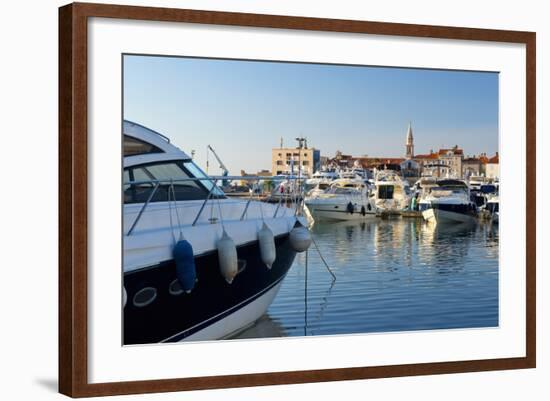 Budva Marina, Old Town (Stari Grad), Budva, Montenegro, Europe-Alan Copson-Framed Photographic Print