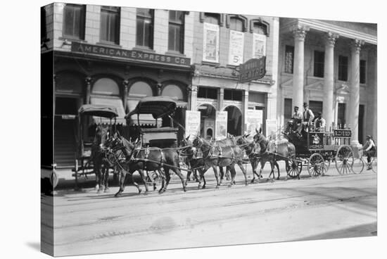 Budweiser Beer Wagon-null-Stretched Canvas