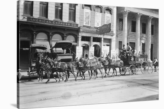 Budweiser Beer Wagon-null-Stretched Canvas