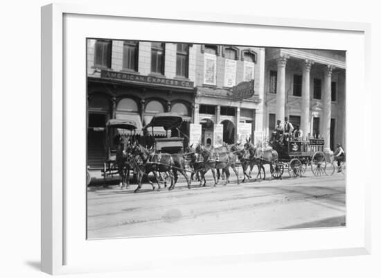 Budweiser Beer Wagon-null-Framed Photographic Print