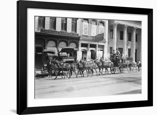 Budweiser Beer Wagon-null-Framed Photographic Print