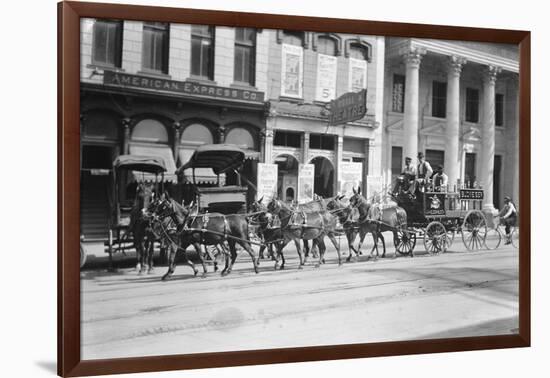 Budweiser Beer Wagon-null-Framed Photographic Print