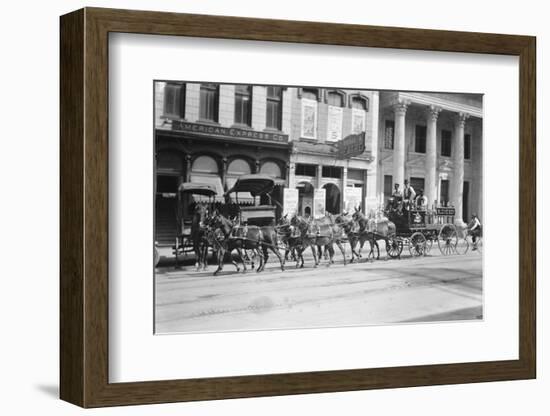 Budweiser Beer Wagon-null-Framed Photographic Print