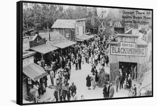 Buena Park, California Knotts Berry Place Ghost Town Photograph - Buena Park, CA-Lantern Press-Framed Stretched Canvas