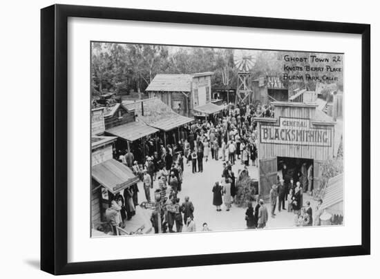 Buena Park, California Knotts Berry Place Ghost Town Photograph - Buena Park, CA-Lantern Press-Framed Art Print