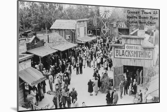 Buena Park, California Knotts Berry Place Ghost Town Photograph - Buena Park, CA-Lantern Press-Mounted Art Print