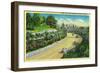 Buena Vista Drive, Entering Riverside - Riverside, CA-Lantern Press-Framed Art Print