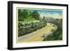 Buena Vista Drive, Entering Riverside - Riverside, CA-Lantern Press-Framed Art Print