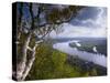 Buena Vista Park Lookout, Mississippi River, Alma, Wisconsin, USA-Walter Bibikow-Stretched Canvas