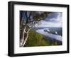 Buena Vista Park Lookout, Mississippi River, Alma, Wisconsin, USA-Walter Bibikow-Framed Photographic Print