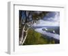 Buena Vista Park Lookout, Mississippi River, Alma, Wisconsin, USA-Walter Bibikow-Framed Photographic Print