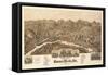 Buena Vista, Virginia - Panoramic Map-Lantern Press-Framed Stretched Canvas