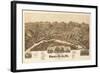 Buena Vista, Virginia - Panoramic Map-Lantern Press-Framed Art Print