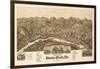 Buena Vista, Virginia - Panoramic Map-Lantern Press-Framed Art Print