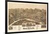 Buena Vista, Virginia - Panoramic Map-Lantern Press-Framed Art Print