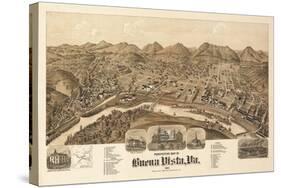 Buena Vista, Virginia - Panoramic Map-Lantern Press-Stretched Canvas