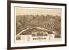 Buena Vista, Virginia - Panoramic Map-Lantern Press-Framed Art Print