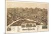 Buena Vista, Virginia - Panoramic Map-Lantern Press-Mounted Art Print