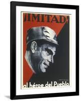Buenaventura Durruti Communist Militant Leader During Spanish Civil War-null-Framed Photographic Print