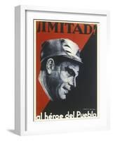 Buenaventura Durruti Communist Militant Leader During Spanish Civil War-null-Framed Photographic Print