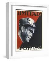 Buenaventura Durruti Communist Militant Leader During Spanish Civil War-null-Framed Photographic Print