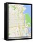 Buenos Aires, Argentina Map-null-Framed Stretched Canvas