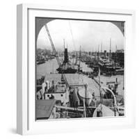 Buenos Aires Docks, Argentina, C1900s-null-Framed Photographic Print