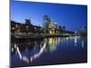 Buenos Aires, Puerto Madero, Highrise Buildings, Dusk, Argentina-Walter Bibikow-Mounted Photographic Print