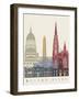 Buenos Aires Skyline Poster-paulrommer-Framed Art Print