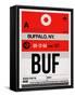 BUF Buffalo Luggage Tag I-NaxArt-Framed Stretched Canvas