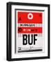 BUF Buffalo Luggage Tag I-NaxArt-Framed Art Print