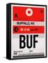 BUF Buffalo Luggage Tag I-NaxArt-Framed Stretched Canvas